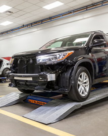 Toyota on vehicle lift | Interstate Toyota in Airmont NY