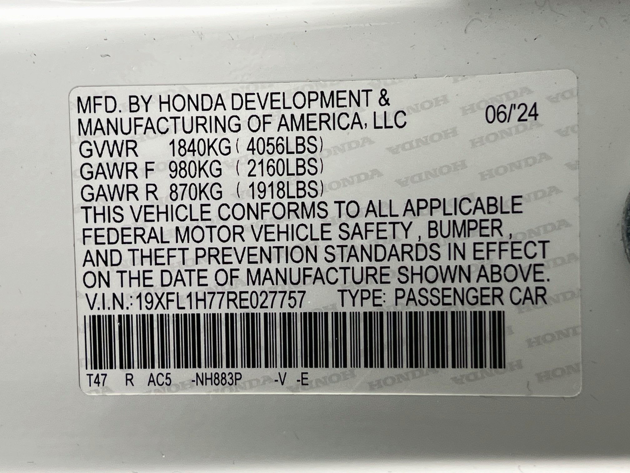 2024 Honda Civic Hatchback EX-L