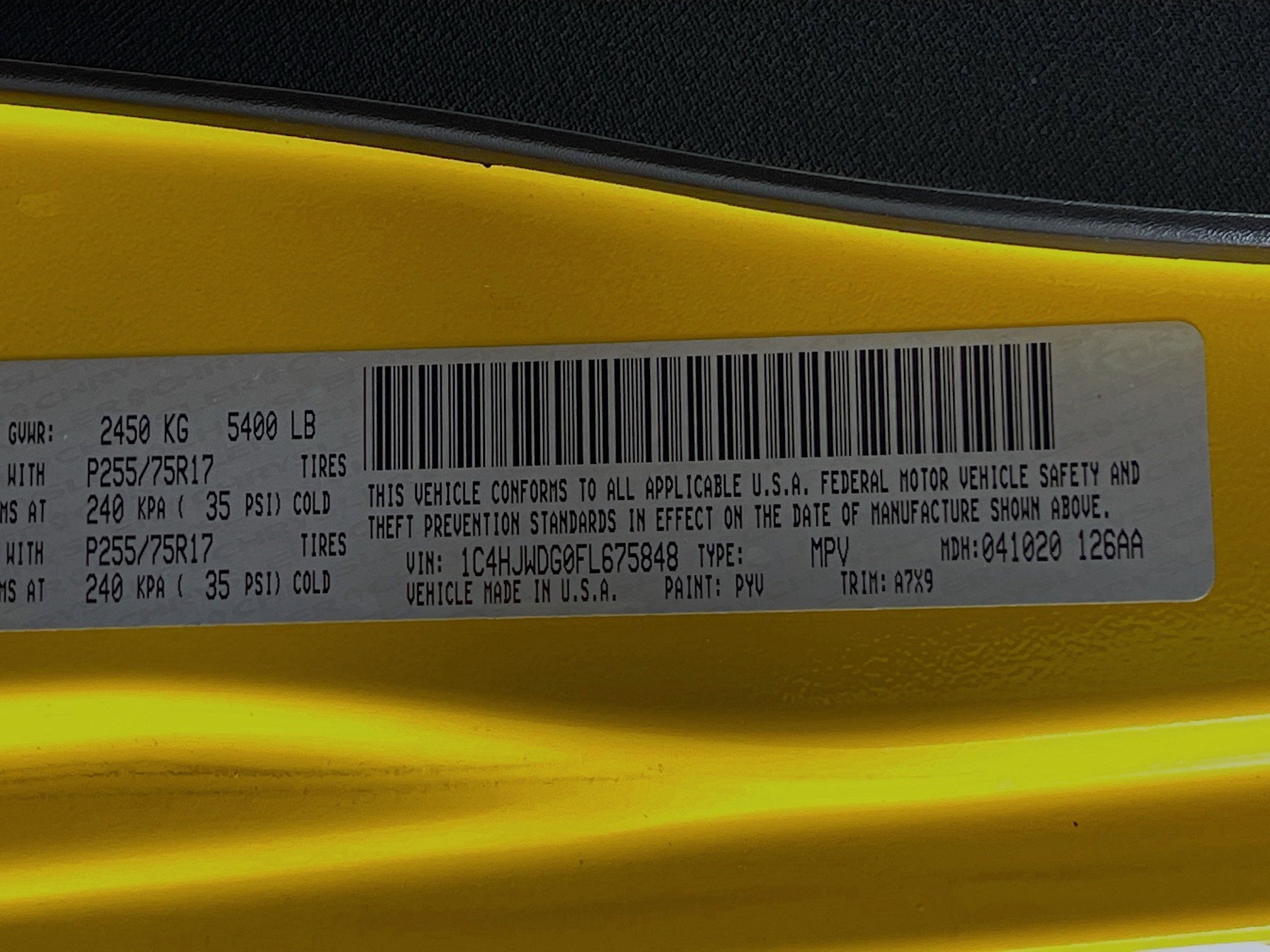 2015 Jeep Wrangler Unlimited Sport