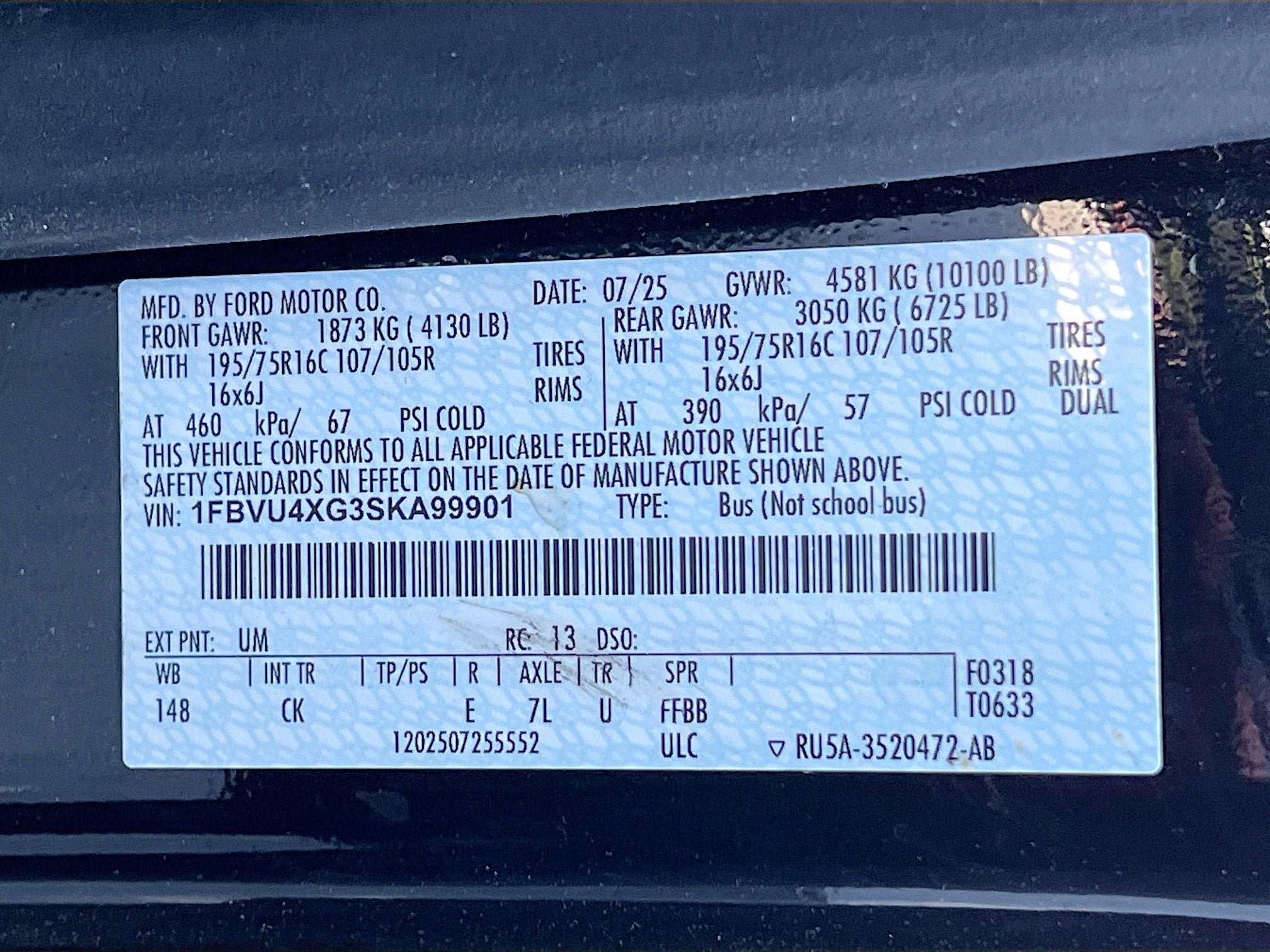 2025 Ford Transit Passenger Wagon Base
