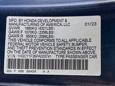 2023 Honda Accord Sedan EX