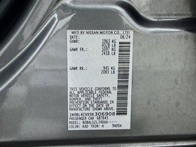 2025 Nissan Altima SR