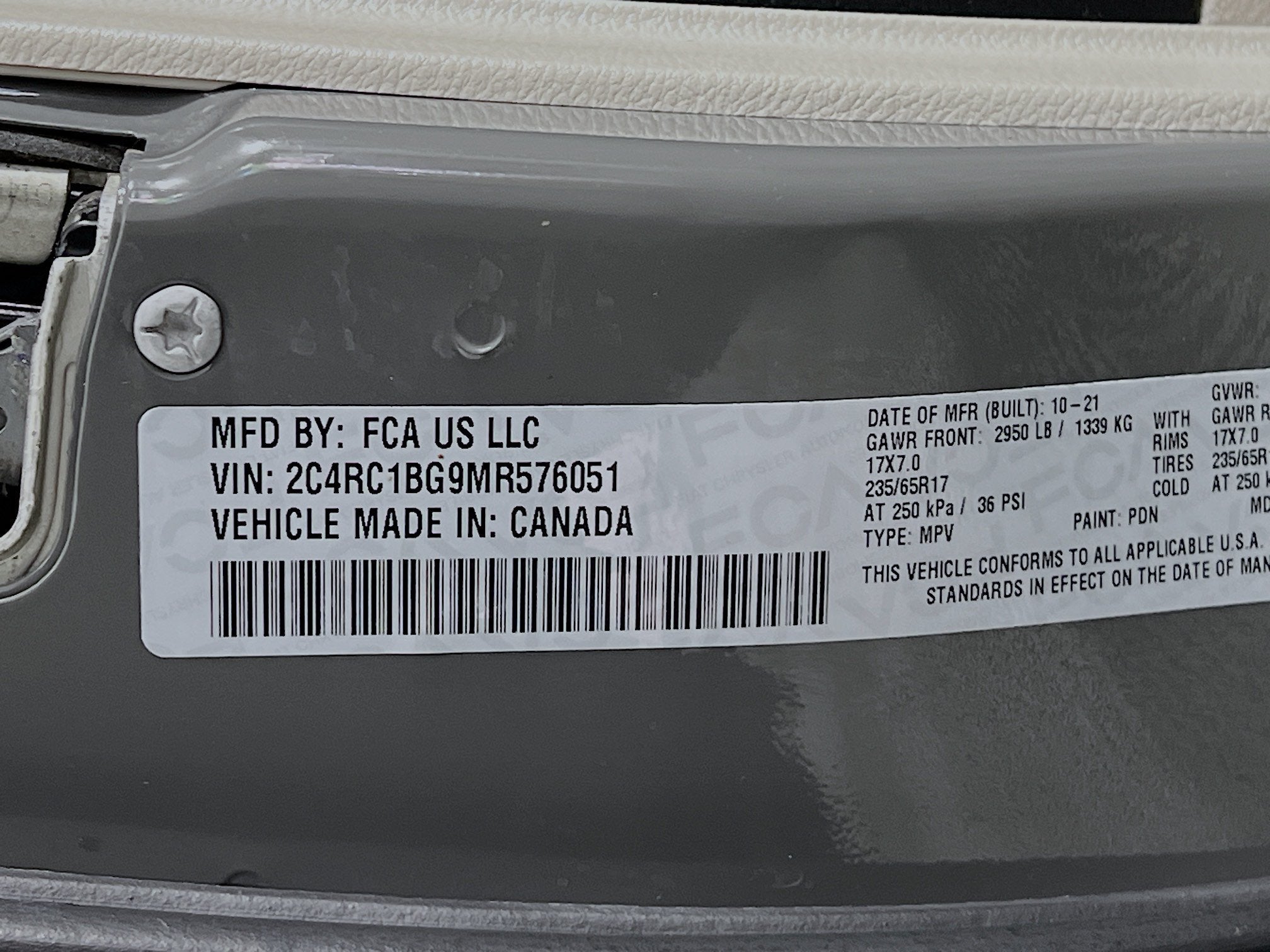 2021 Chrysler Pacifica Touring L