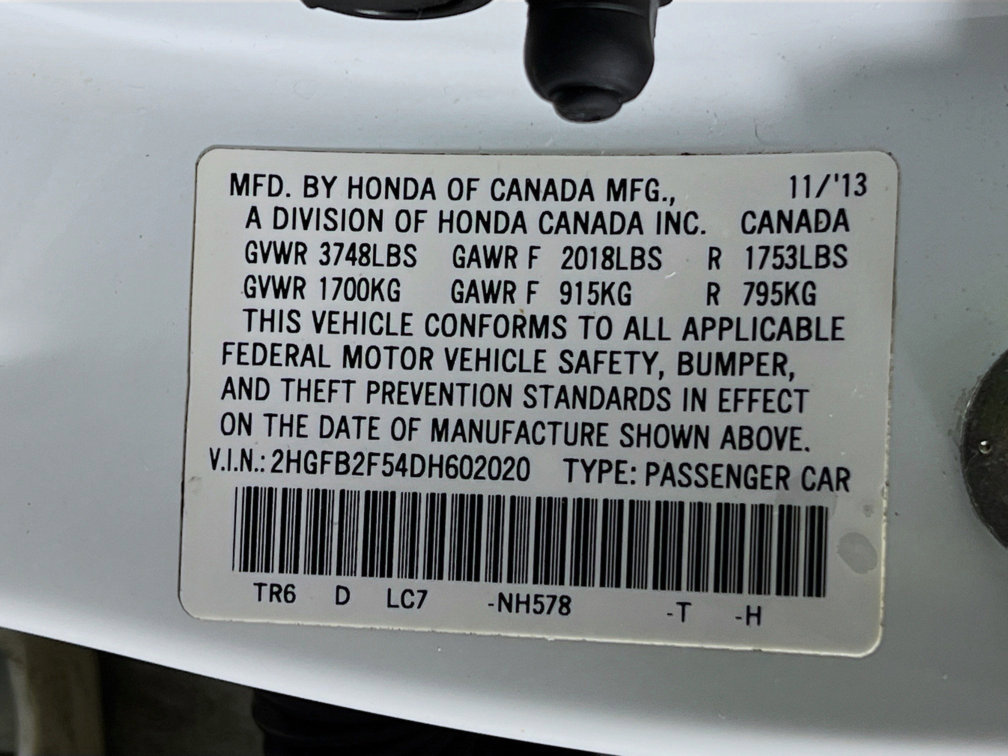 2013 Honda Civic Sdn LX