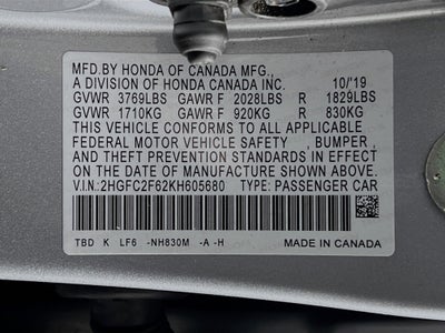 2019 Honda Civic Sedan LX