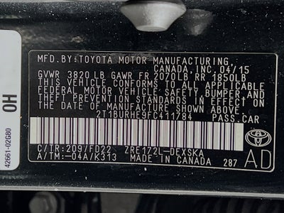 2015 Toyota Corolla Base