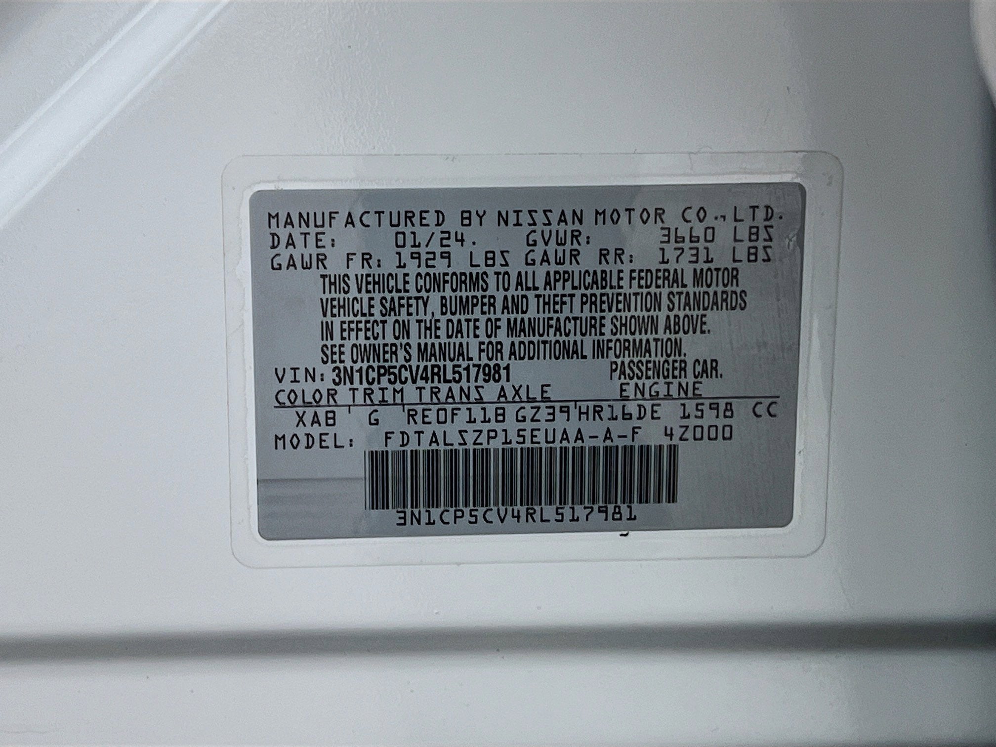 2024 Nissan Kicks SV