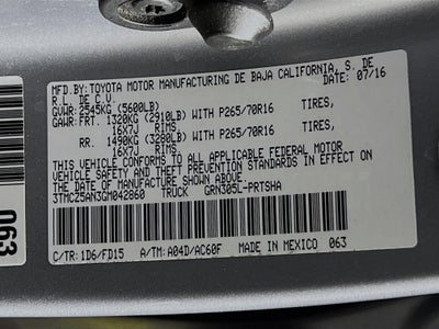 2016 Toyota Tacoma Base