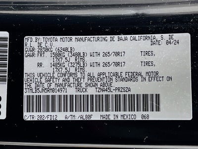 2024 Toyota Tacoma 4WD Base