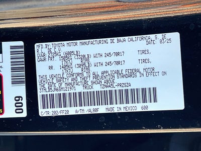 2025 Toyota Tacoma 4WD Base