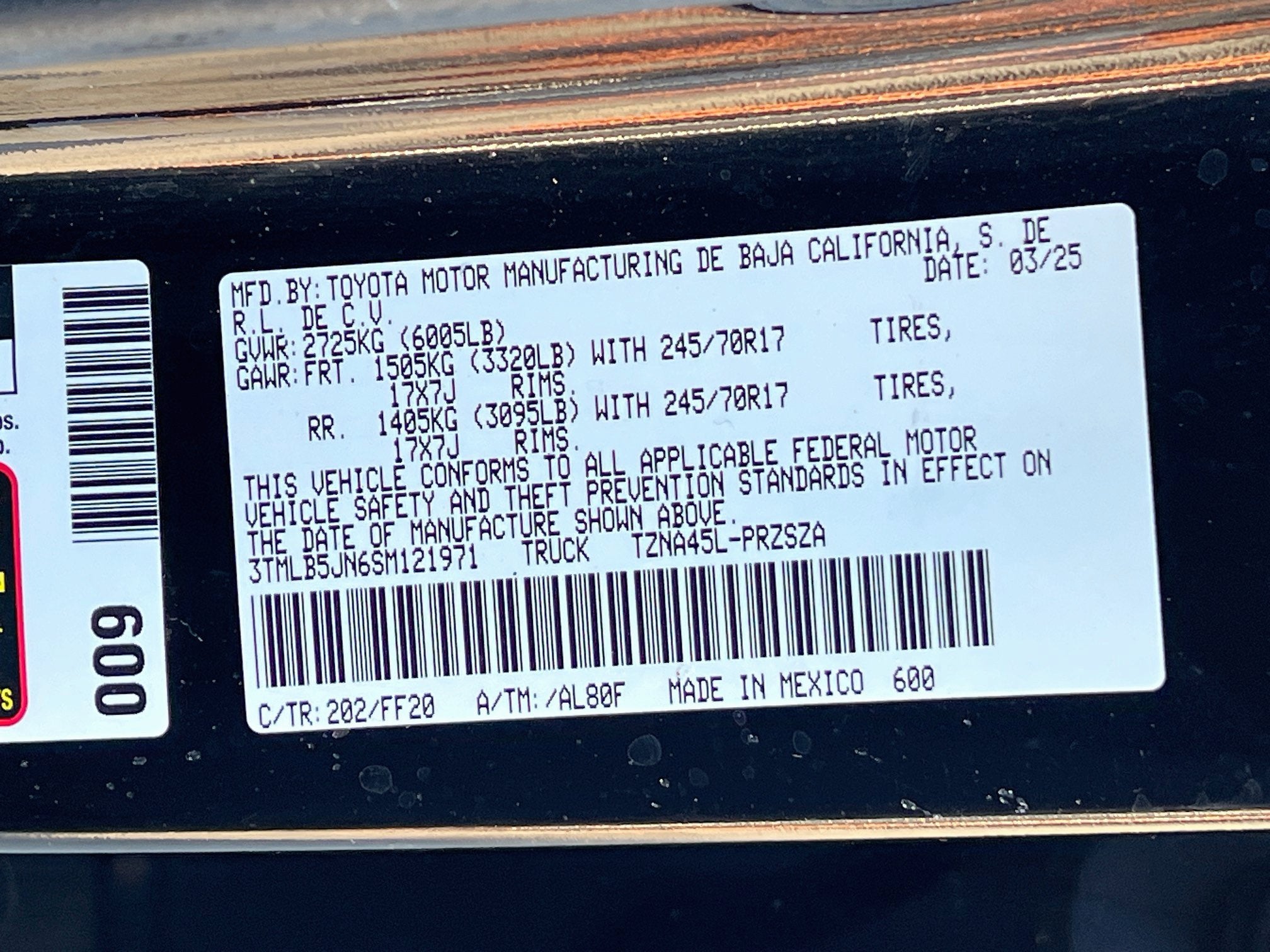 2025 Toyota Tacoma 4WD Base