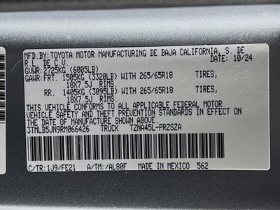 2024 Toyota Tacoma 4WD TRD Sport