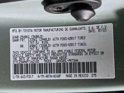 2023 Toyota Tacoma 4WD Base