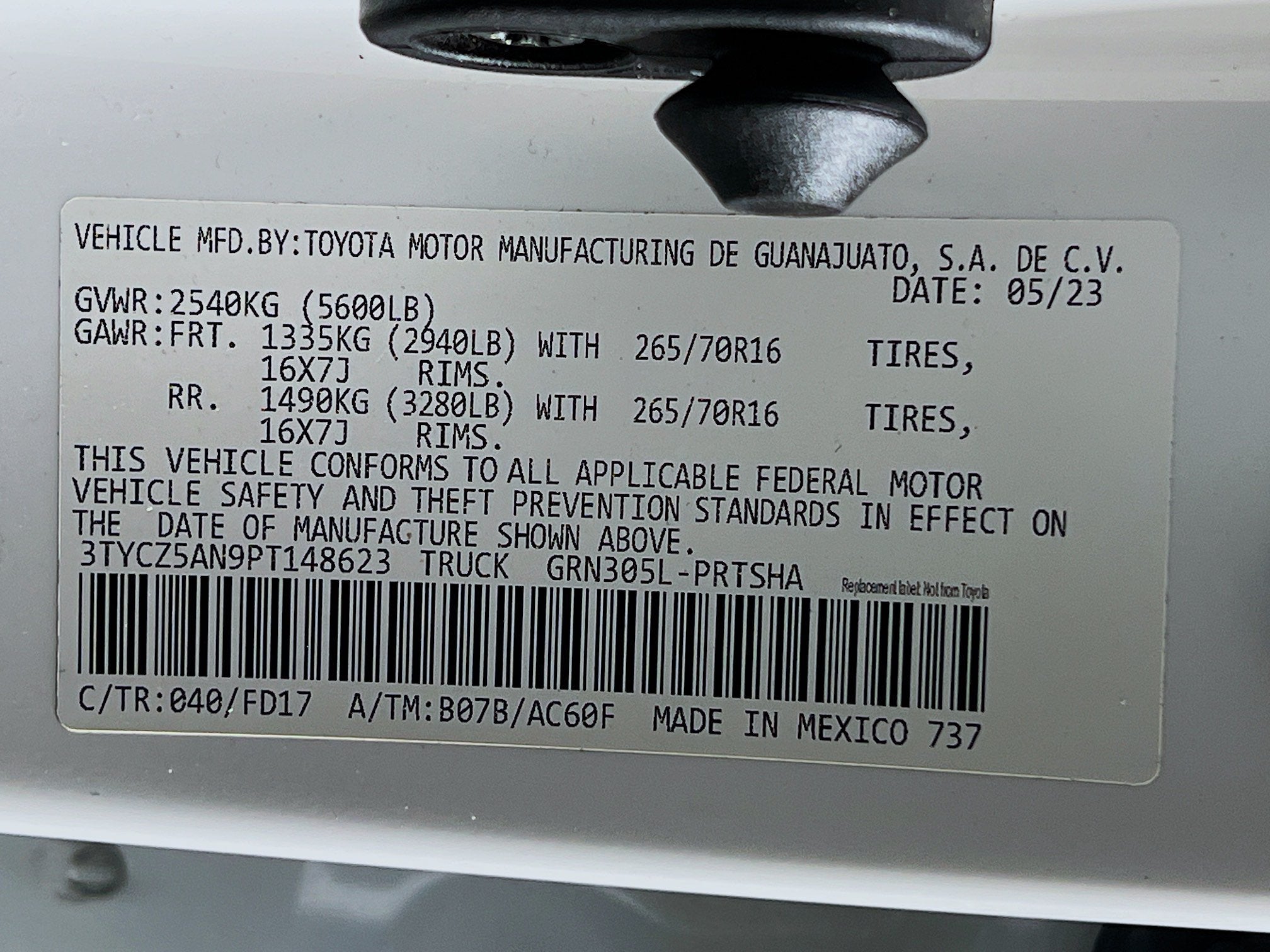 2023 Toyota Tacoma 4WD TRD Off Road