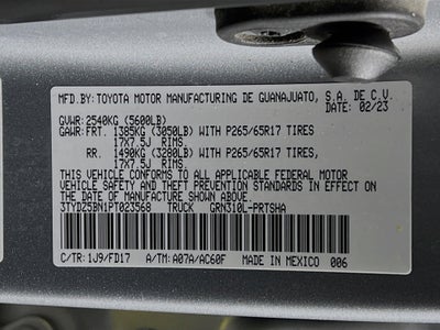 2023 Toyota Tacoma 4WD Base