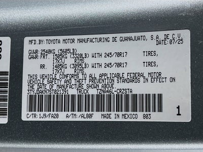 2025 Toyota Tacoma 4WD SR