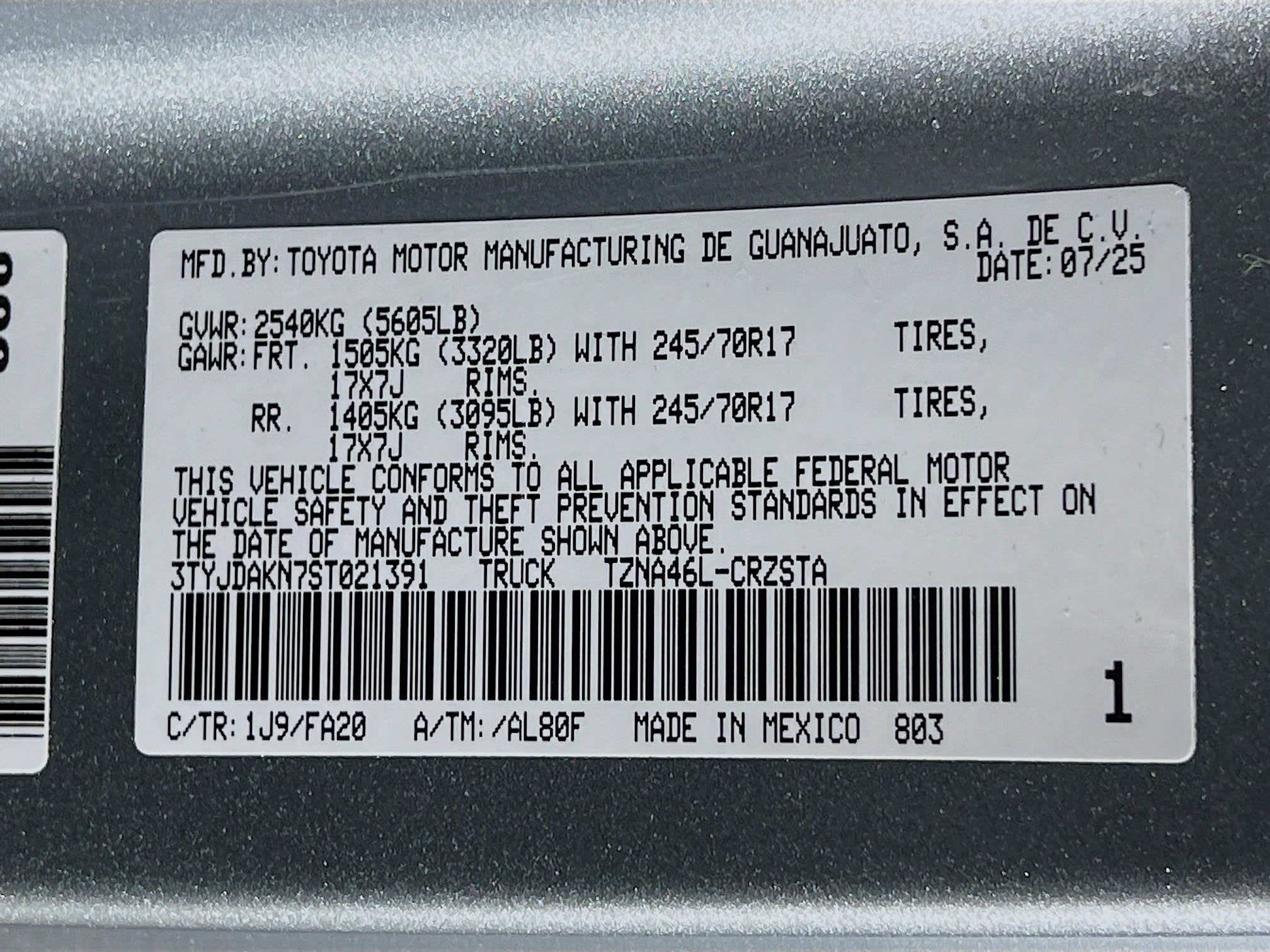 2025 Toyota Tacoma 4WD SR