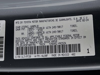 2024 Toyota Tacoma 4WD Base