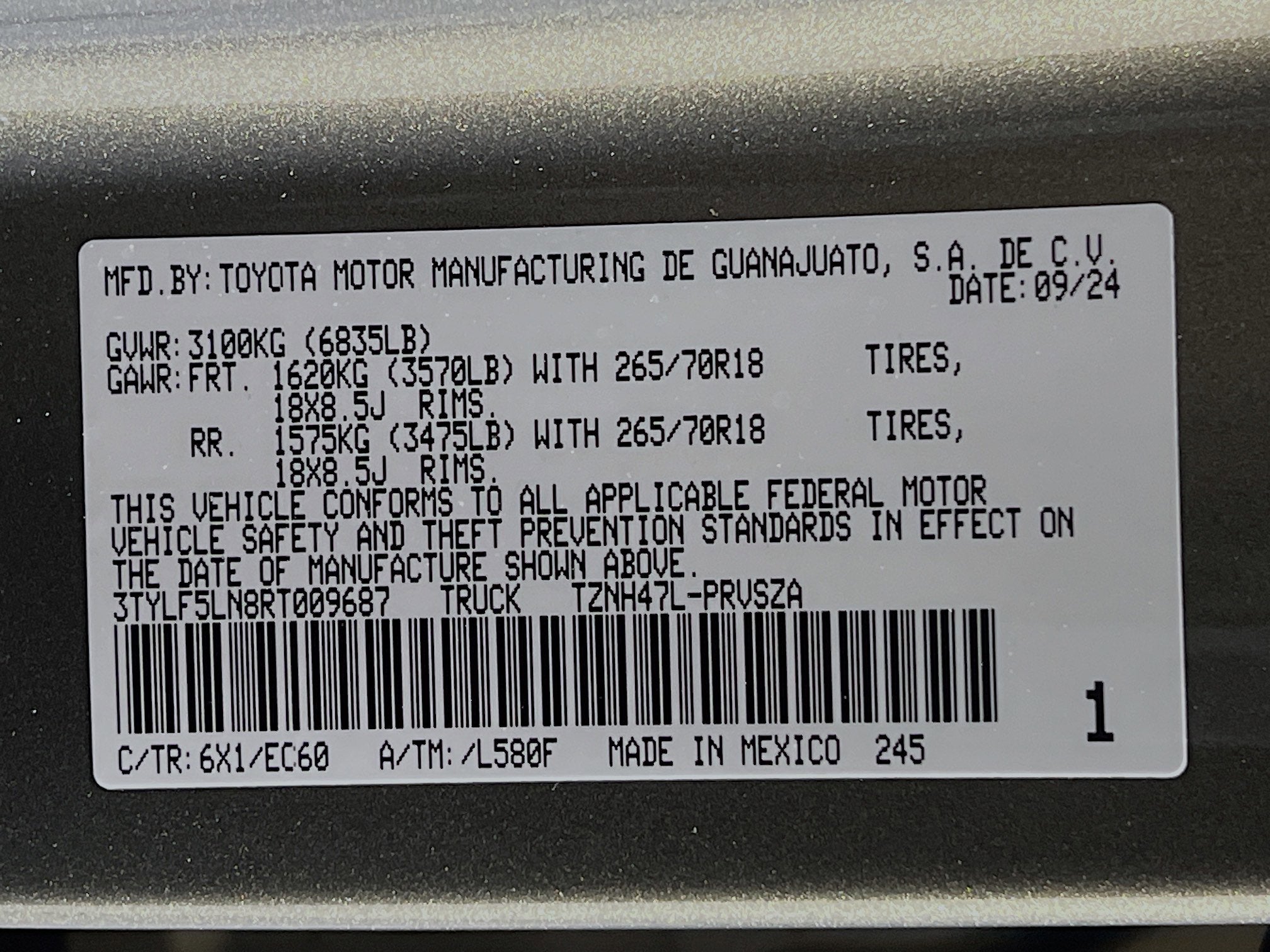 2024 Toyota Tacoma 4WD Trailhunter Hybrid