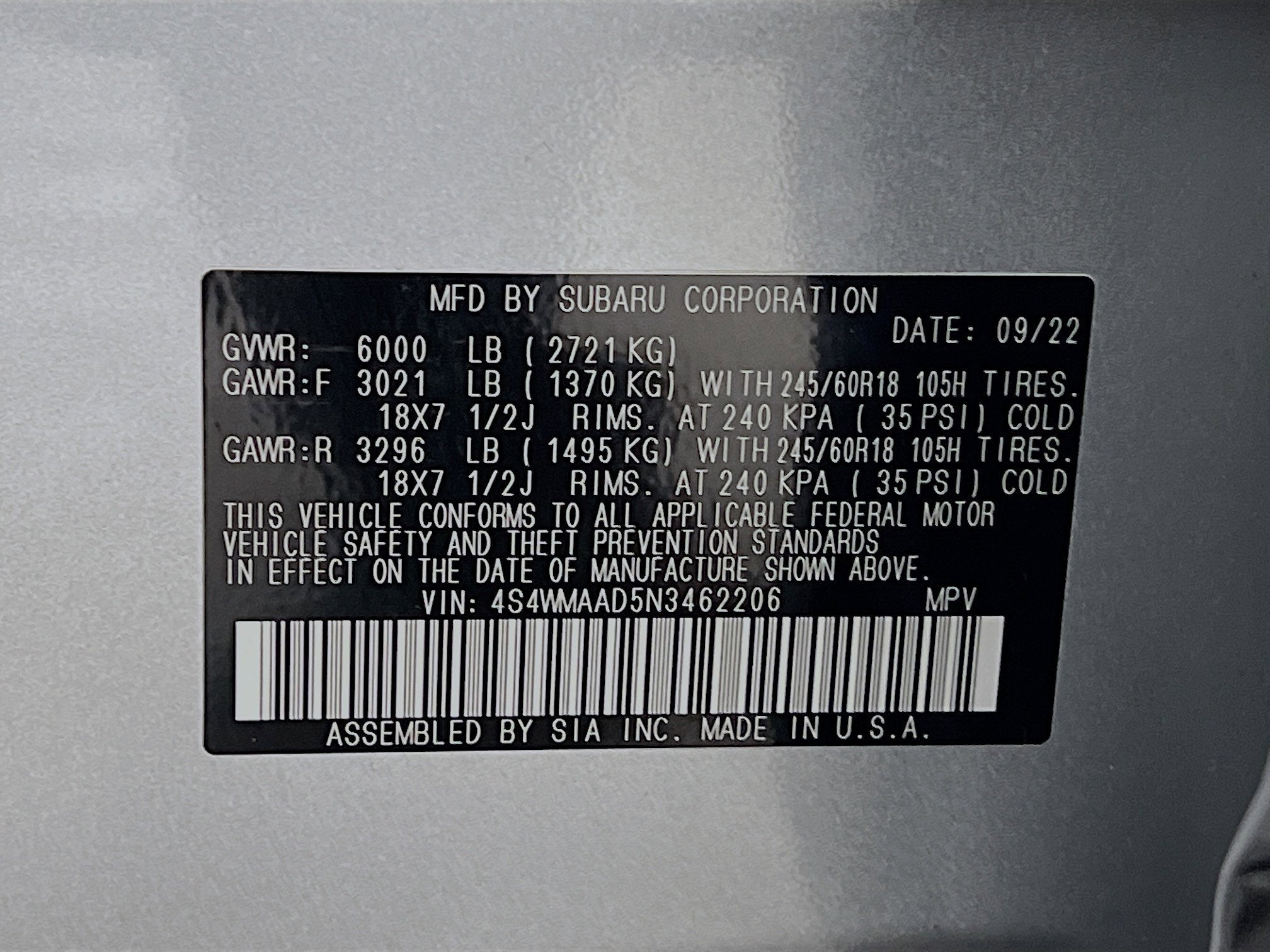 2022 Subaru Ascent 8-Passenger