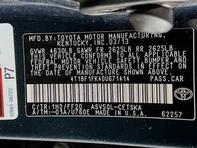 2013 Toyota Camry Base