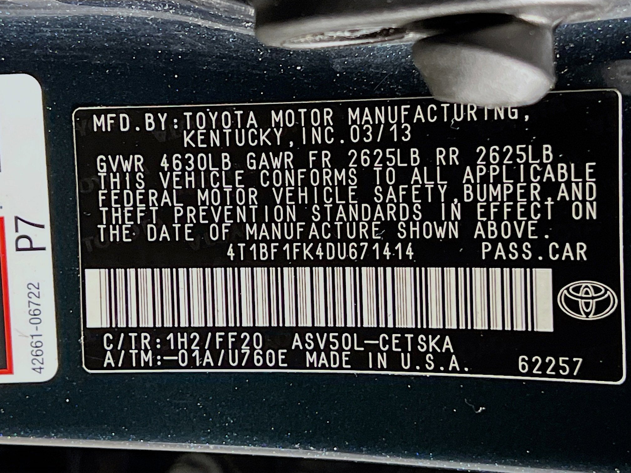 2013 Toyota Camry Base