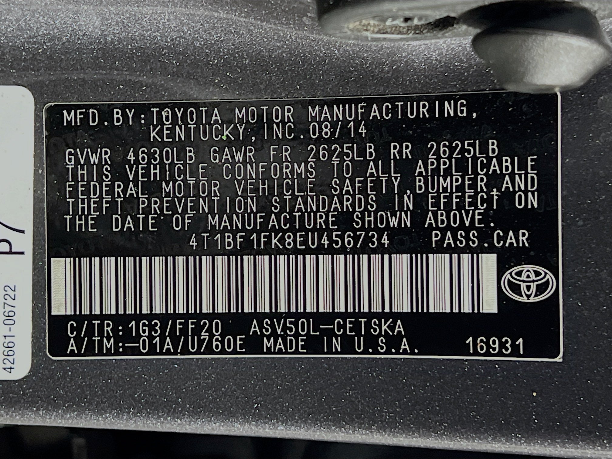 2014 Toyota Camry SE