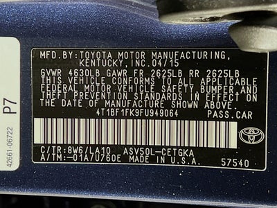 2015 Toyota Camry Base