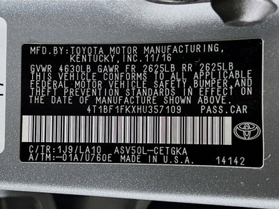 2017 Toyota Camry XLE