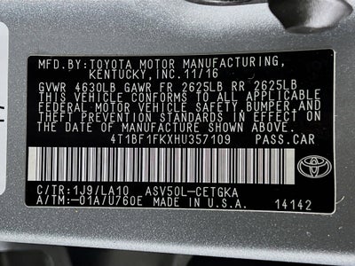 2017 Toyota Camry XLE