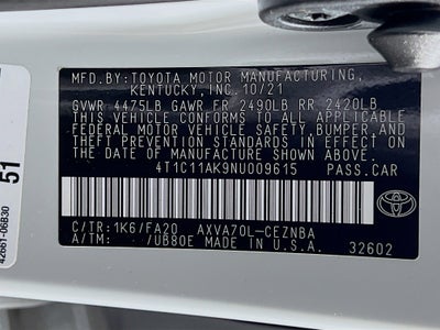 2022 Toyota Camry LE