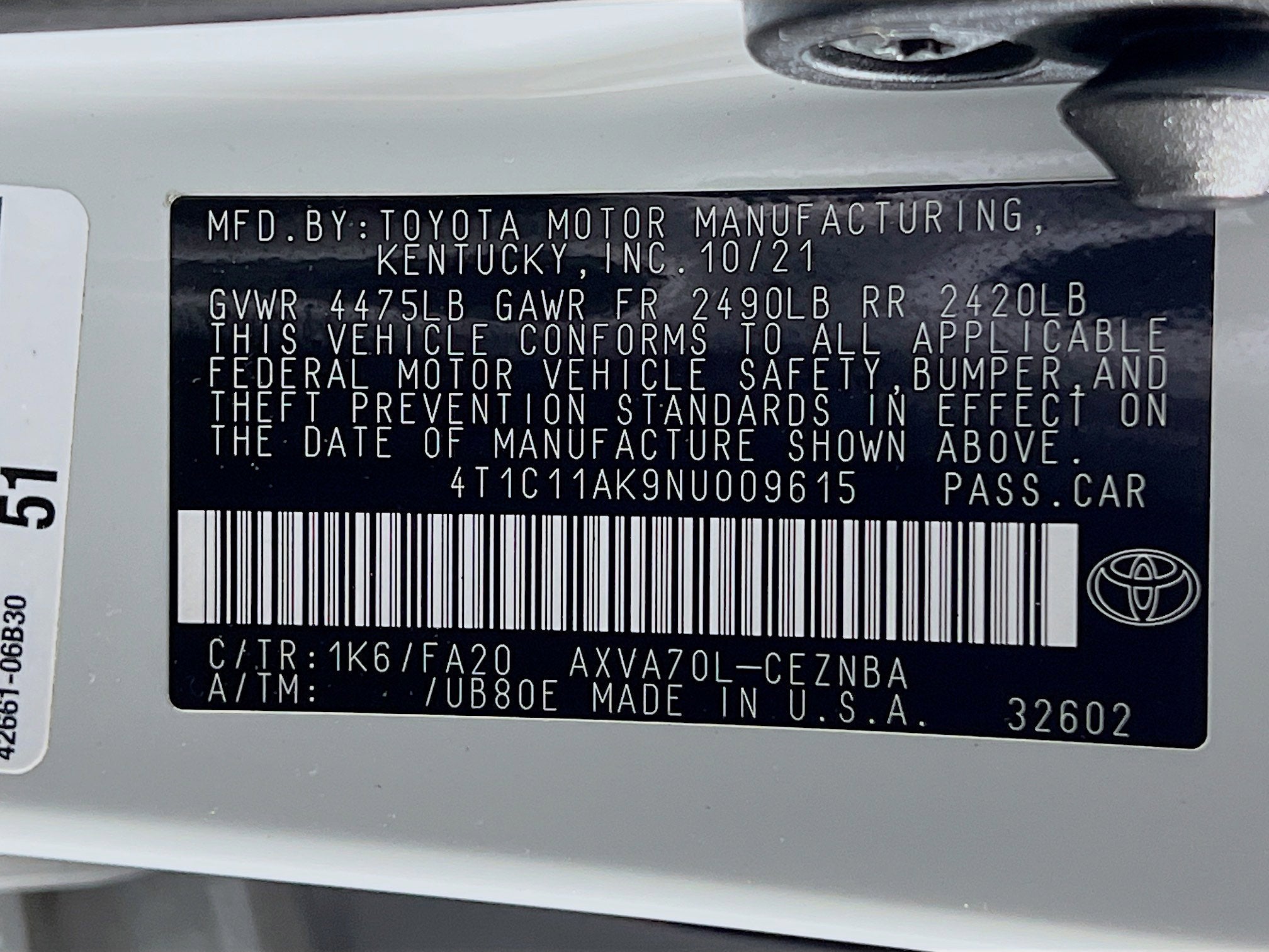 2022 Toyota Camry LE