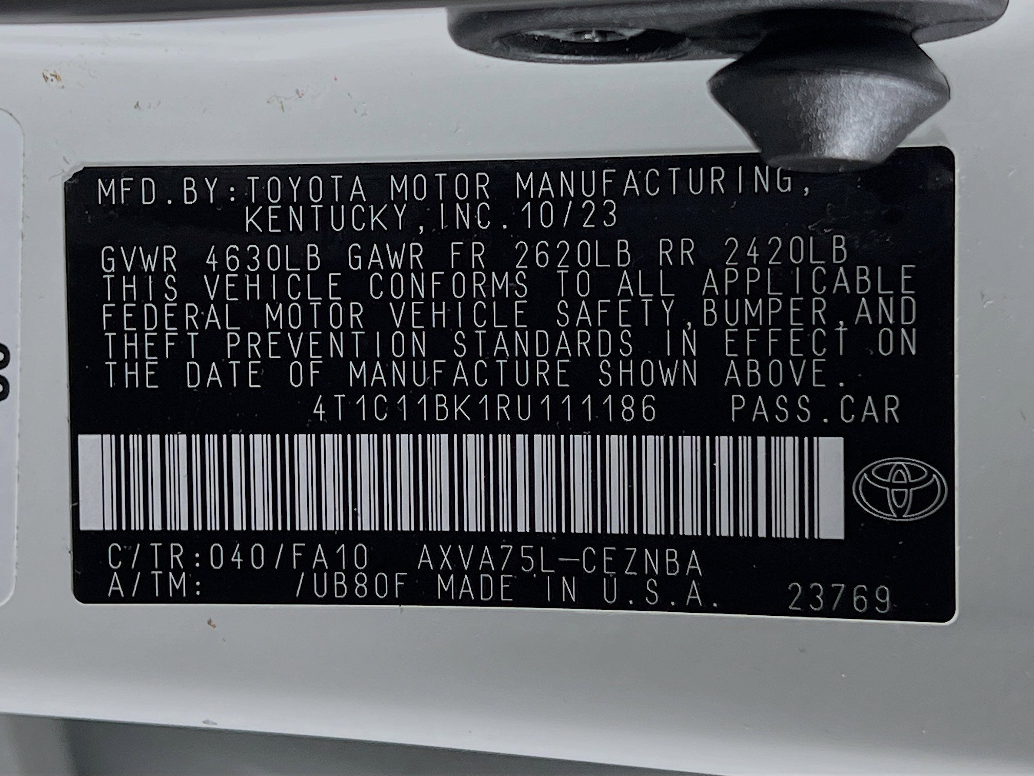 2024 Toyota Camry LE