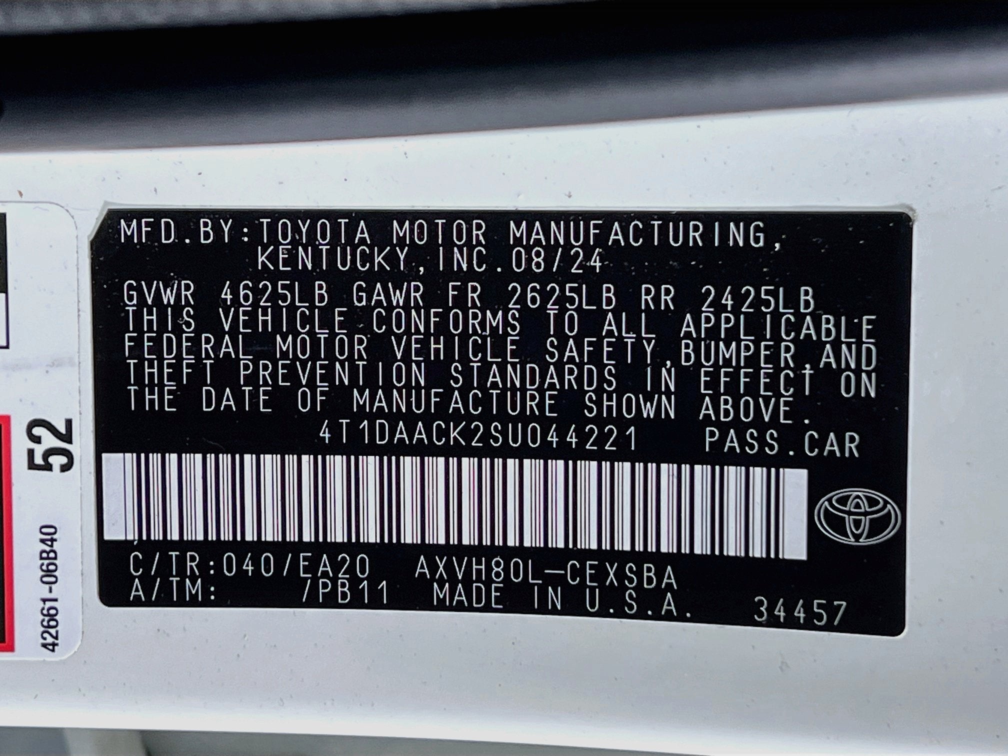 2025 Toyota Camry Base