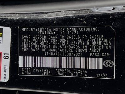 2025 Toyota Camry Base