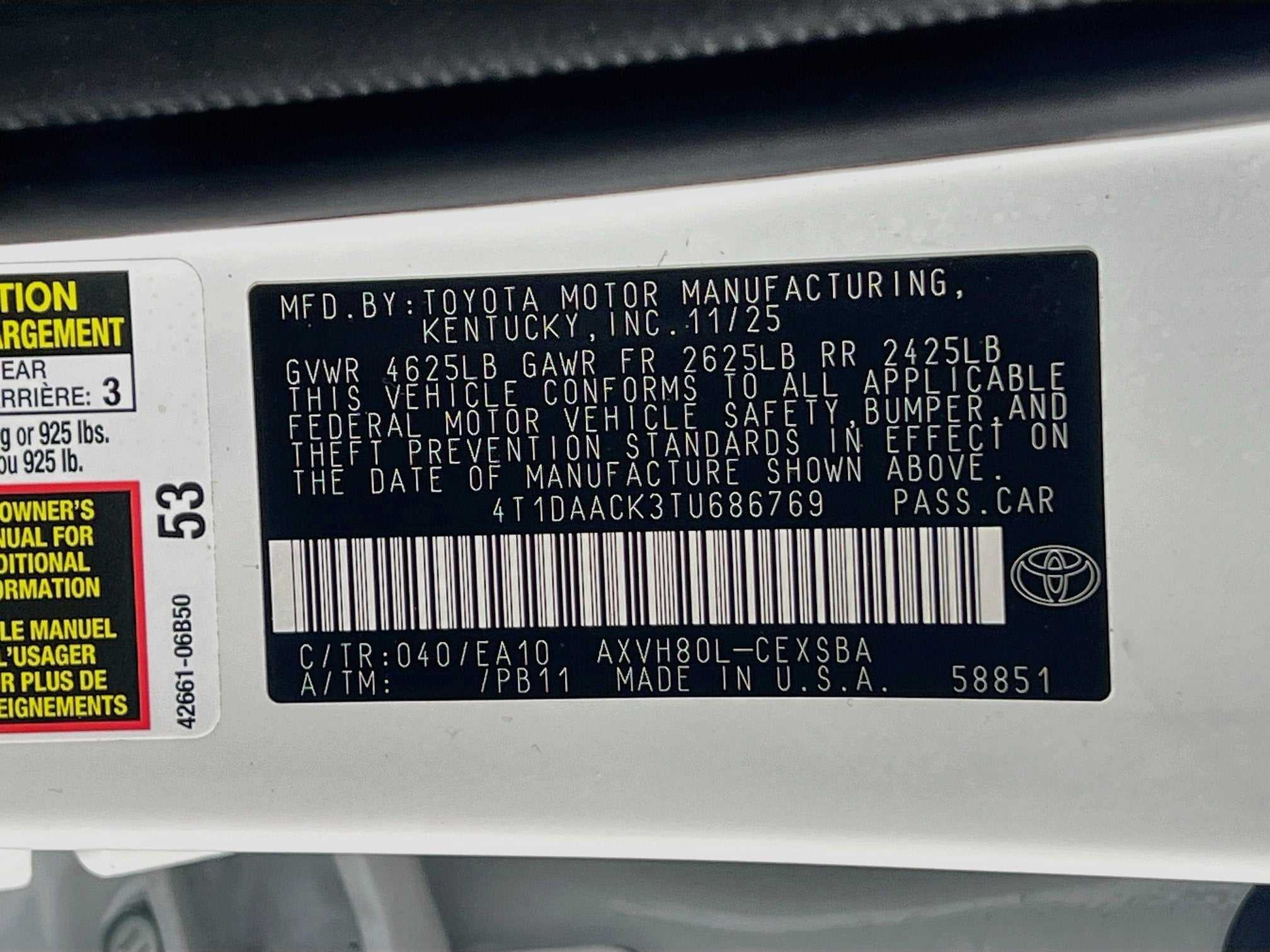 2026 Toyota Camry SE