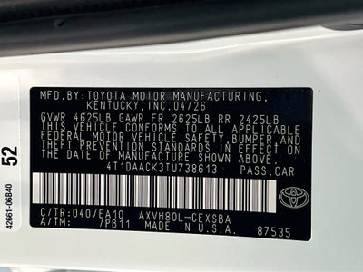 2026 Toyota Camry Base