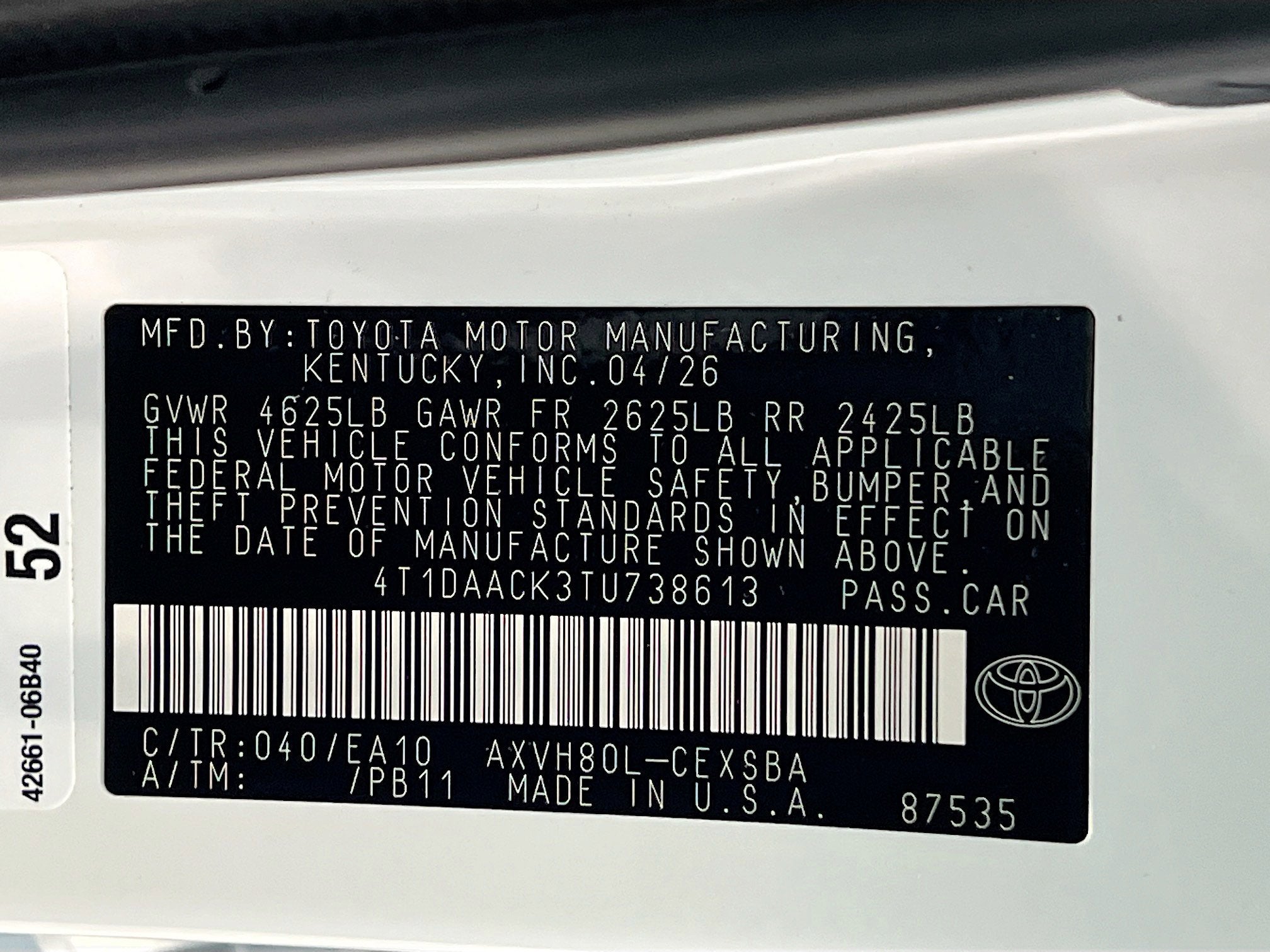 2026 Toyota Camry Base