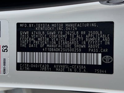 2025 Toyota Camry Base