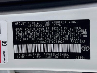 2026 Toyota Camry Base