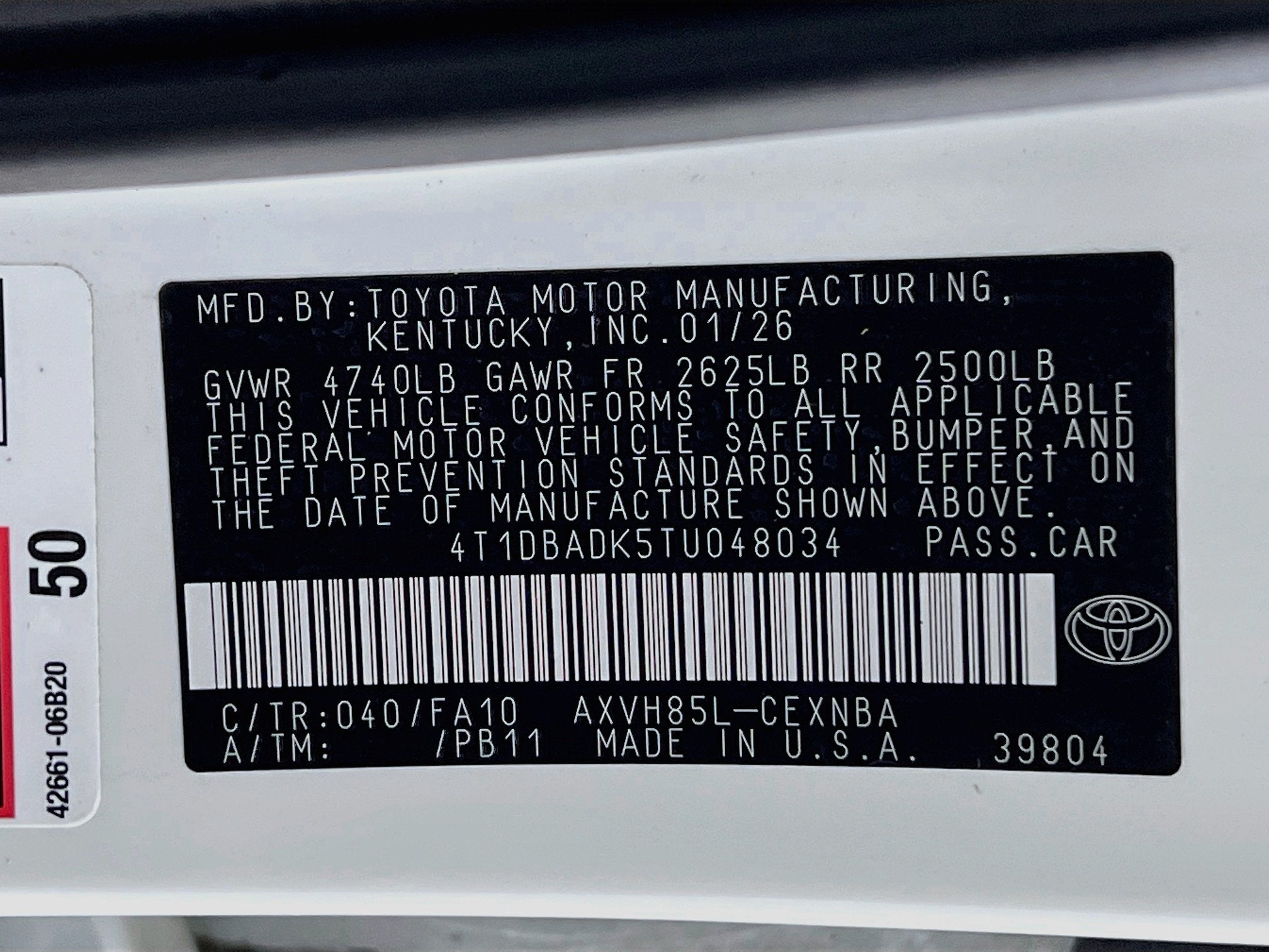 2026 Toyota Camry Base