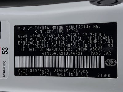 2026 Toyota Camry Base