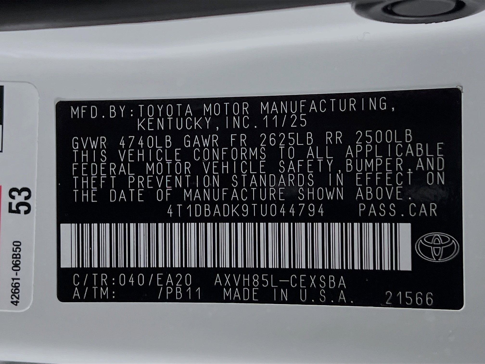 2026 Toyota Camry Base