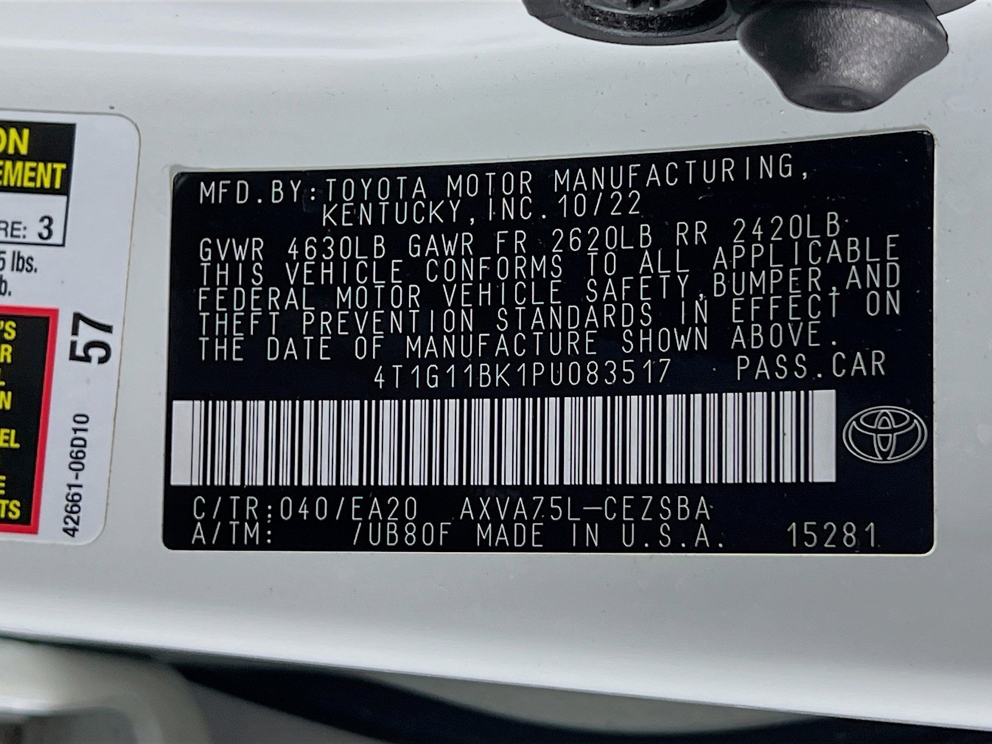 2023 Toyota Camry Base