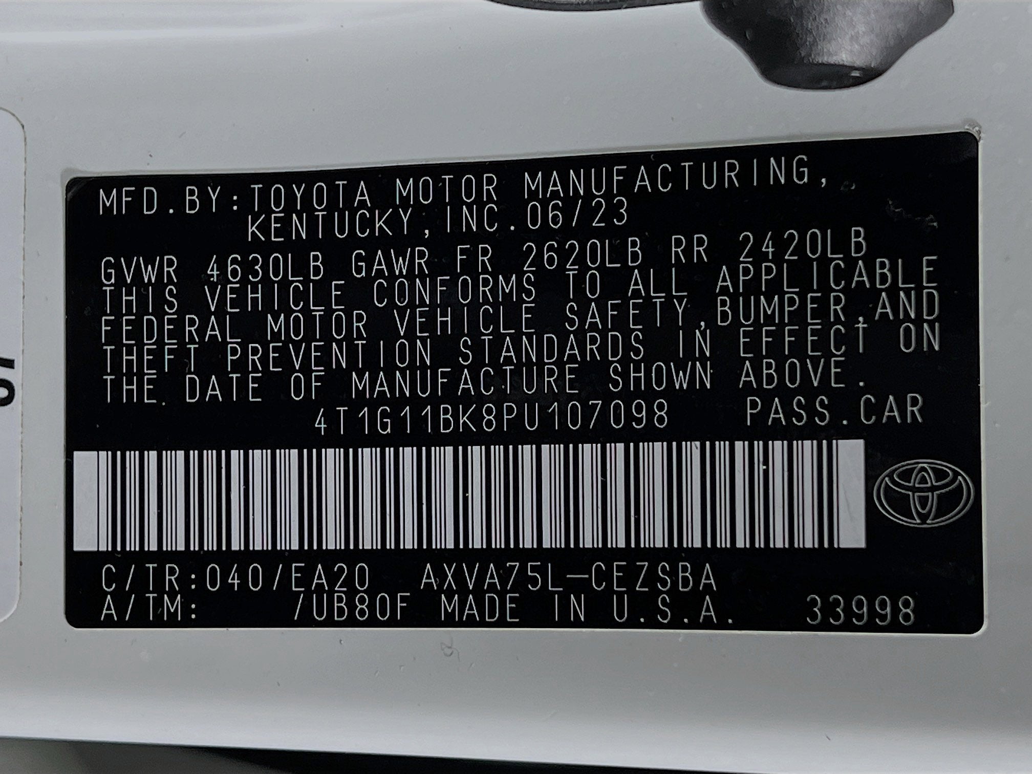 2023 Toyota Camry SE