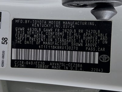 2024 Toyota Camry Base