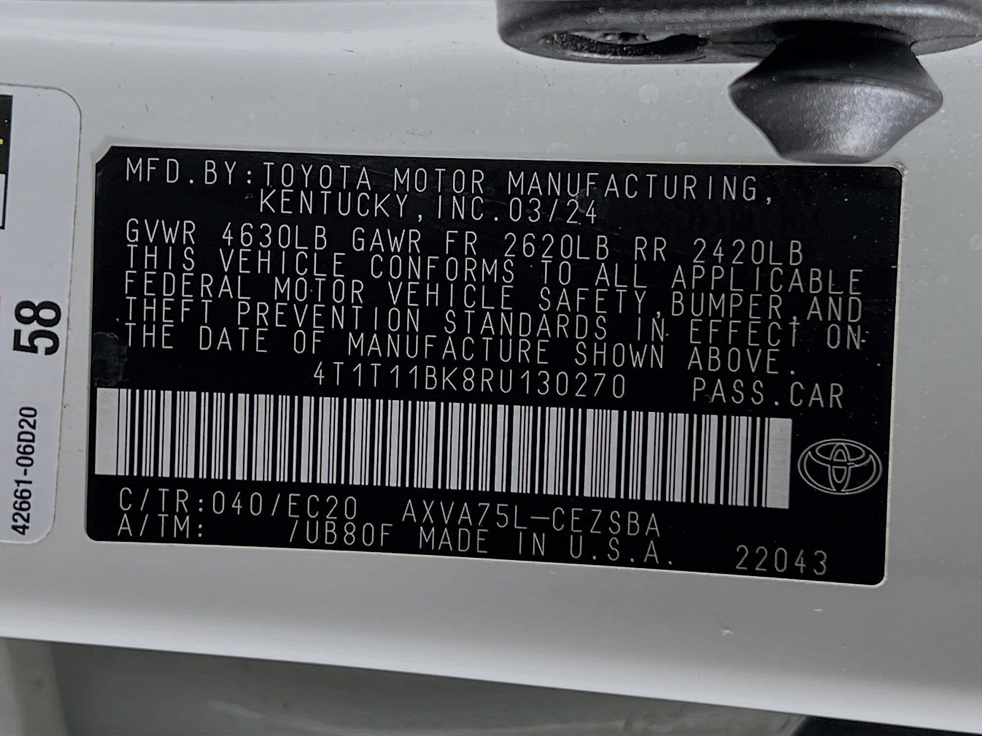 2024 Toyota Camry Base
