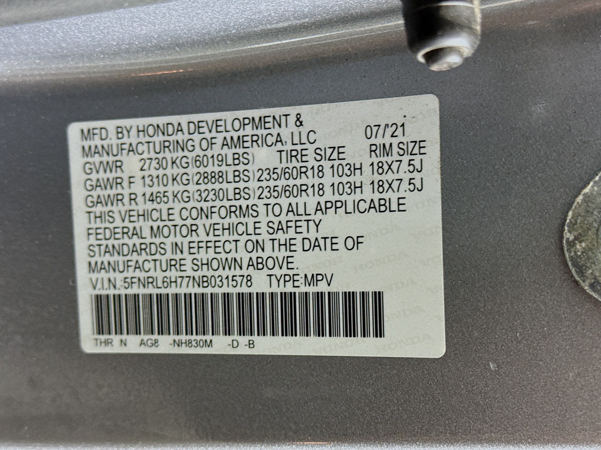 2022 Honda Odyssey EX-L