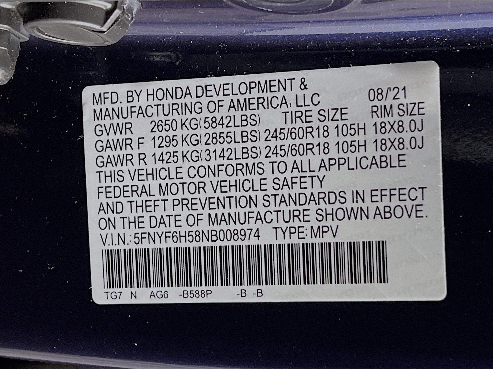 2022 Honda Pilot EX-L