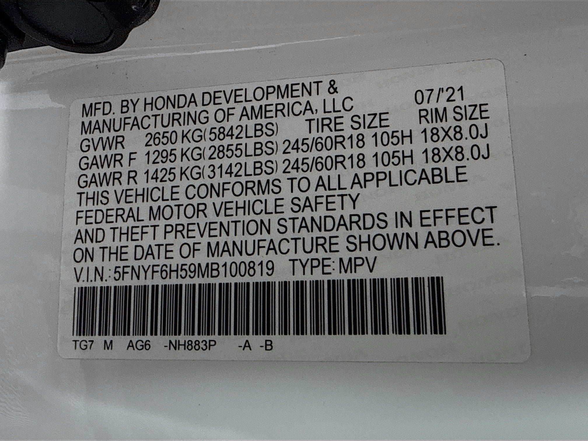 2021 Honda Pilot EX-L